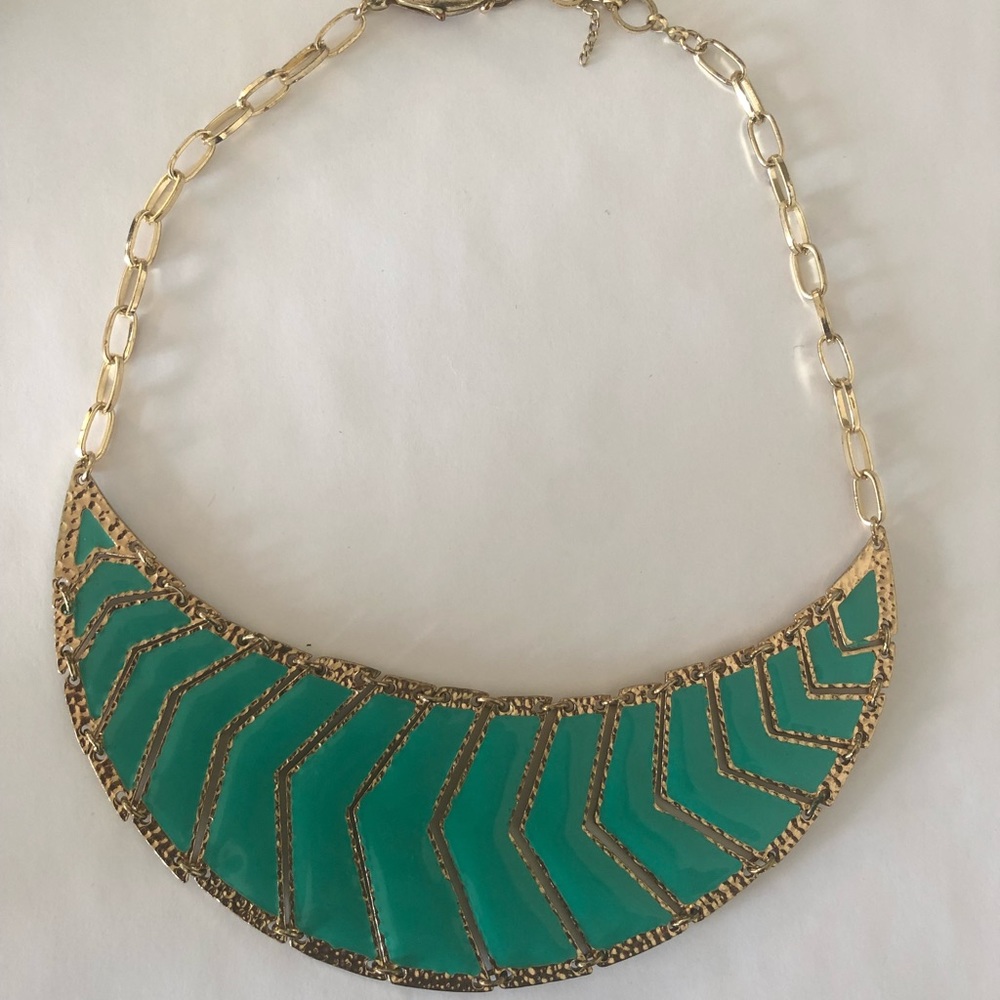 Turquoise gold baublebar necklace